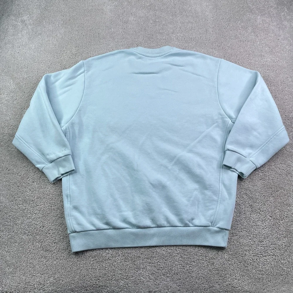 Adidas Sweatshirt Mens XS Light Blue All SZN Season Fleece Crewneck Pullover